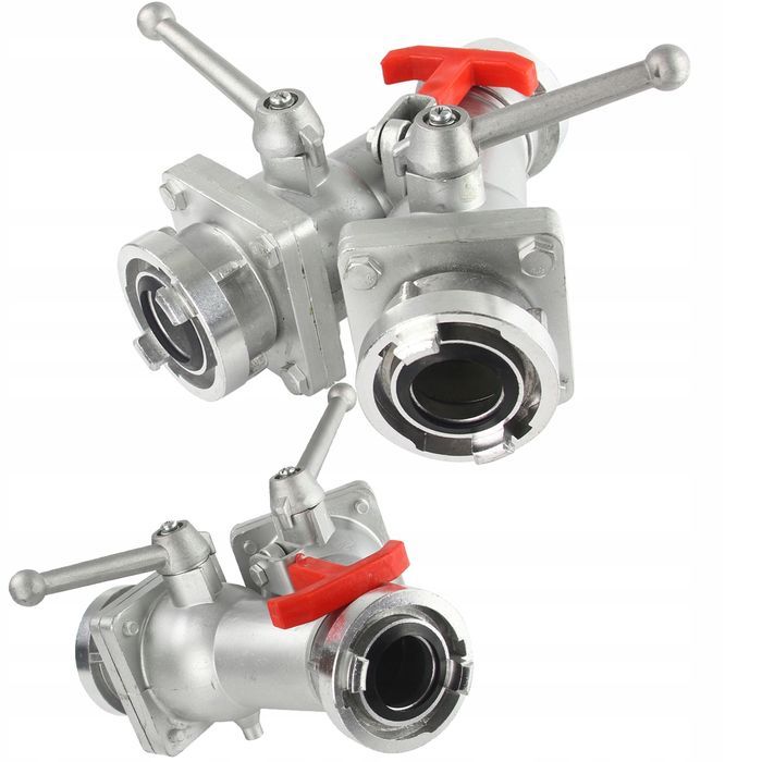 Rozdzielacz Kulowy Strażacki Złącze 3X 2'' 52Mm