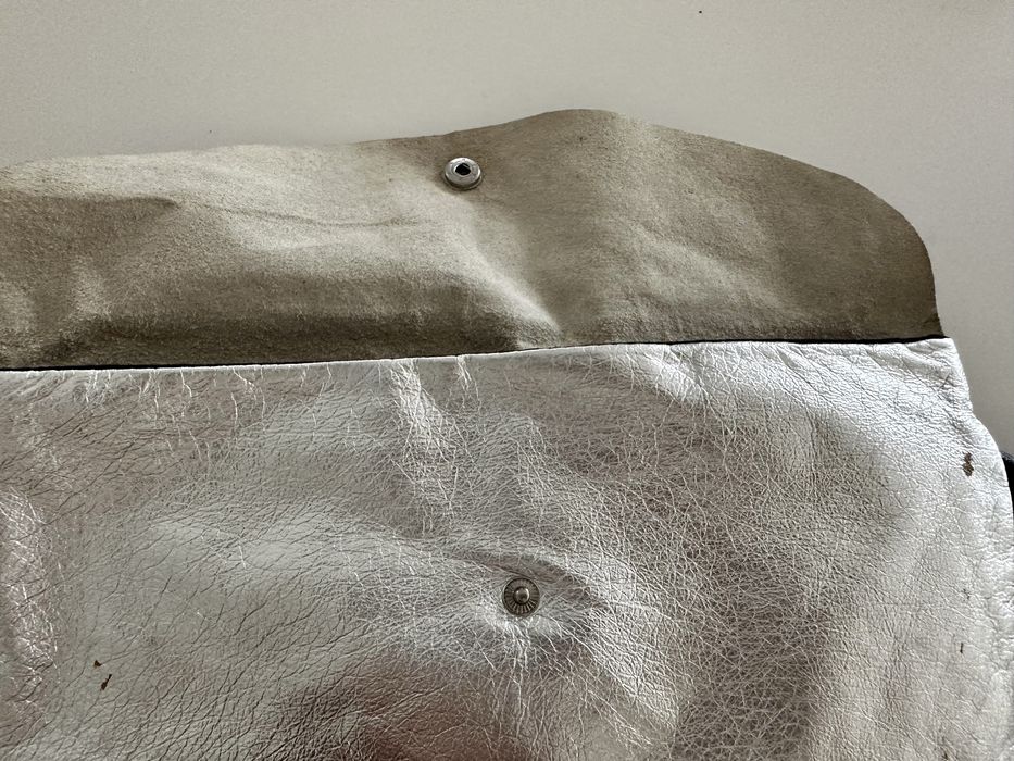 Diesel - Bolsa em pele de cor preta e cinzento metalizado (Original)