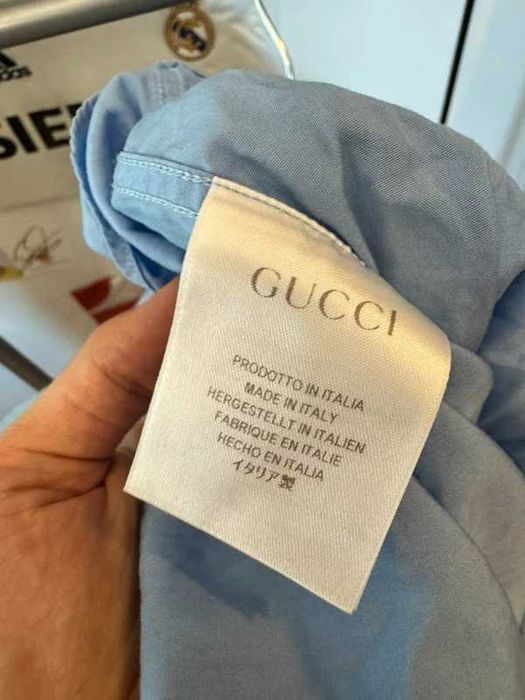 Koszula Gucci Blue Fitted Shirt 39 / 15.5 M