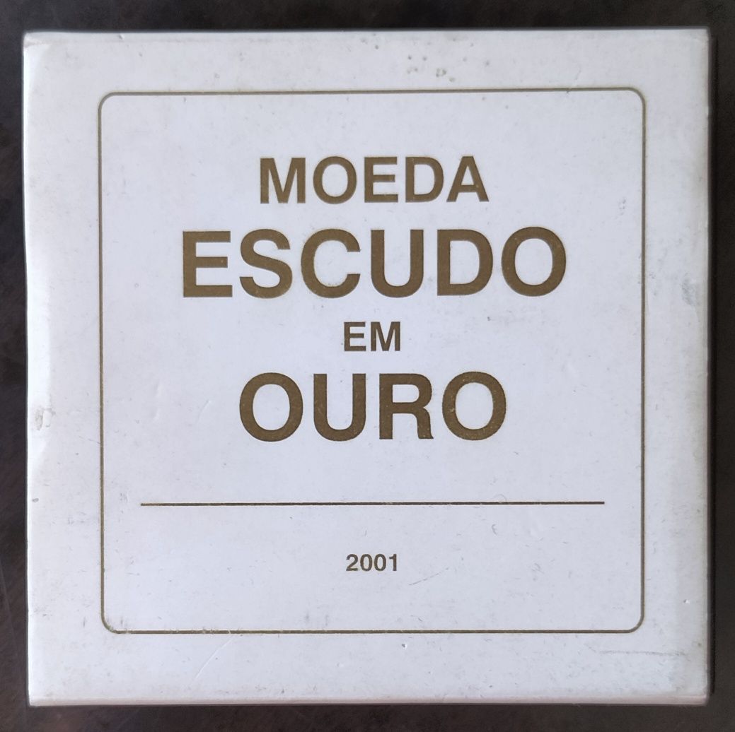 Moeda Ouro 1$ 2001 Nova C/Cinta Exterior e Certificado