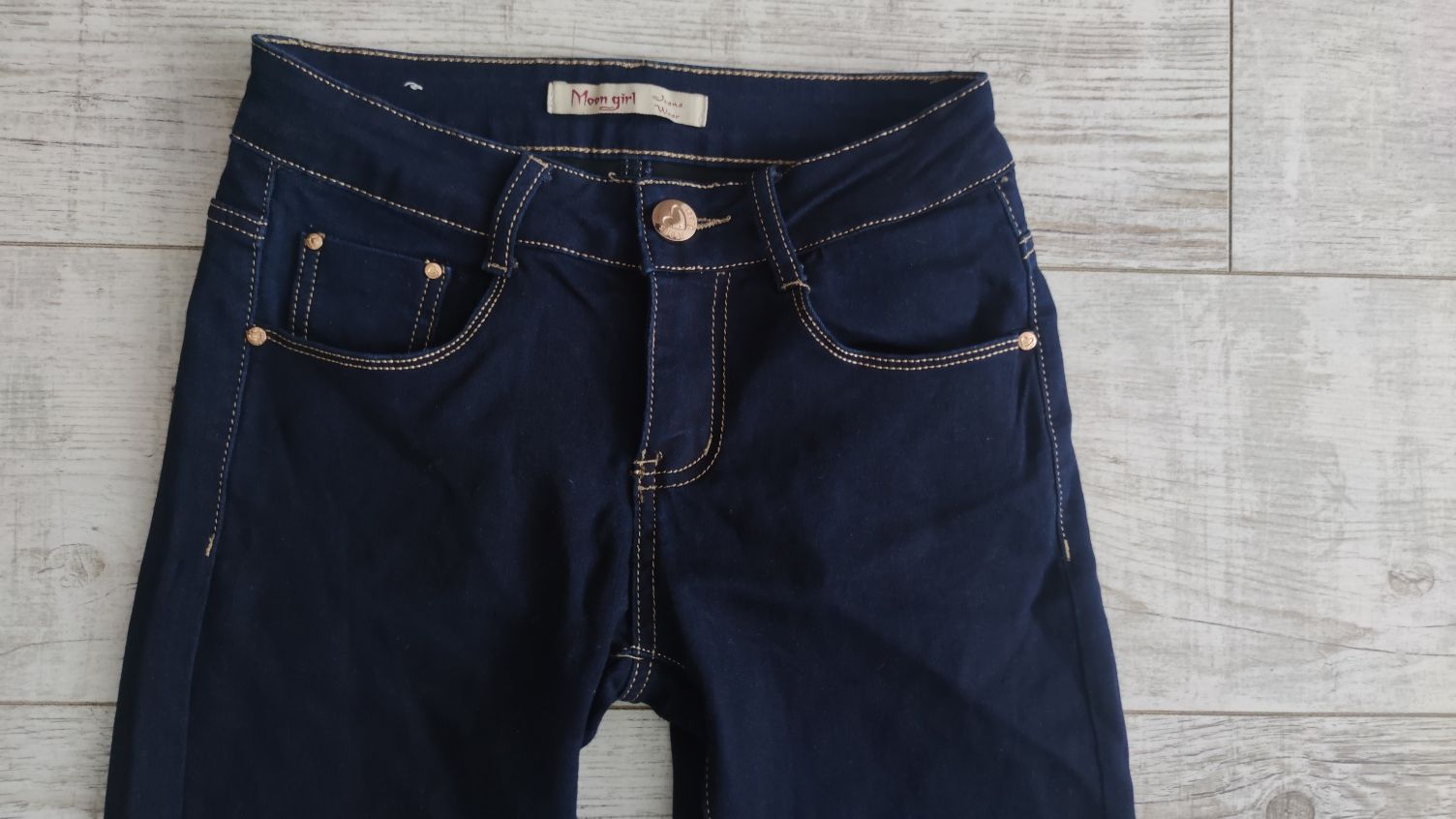 джинсы скини глубокого синего цвета