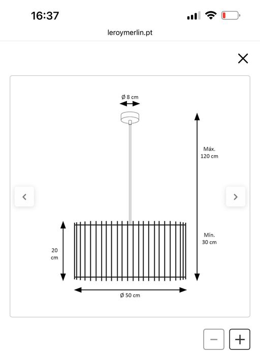 Candeeiro de teto suspenso SOLOMON