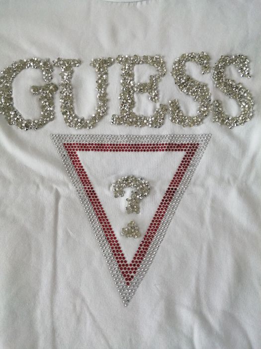 NOWA damska koszulka Guess t-shirt gg bluzka biała XL 42