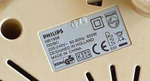 Centrifugadora Philips HR1858   para summos naturais