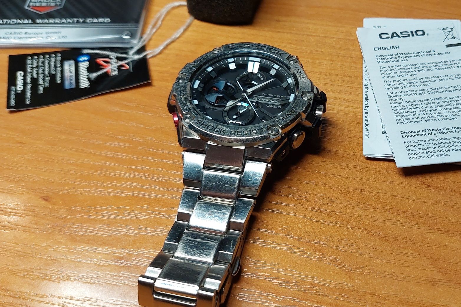 Zegarek Casio GST-B100D-1AER G-Shock, bransoleta.
