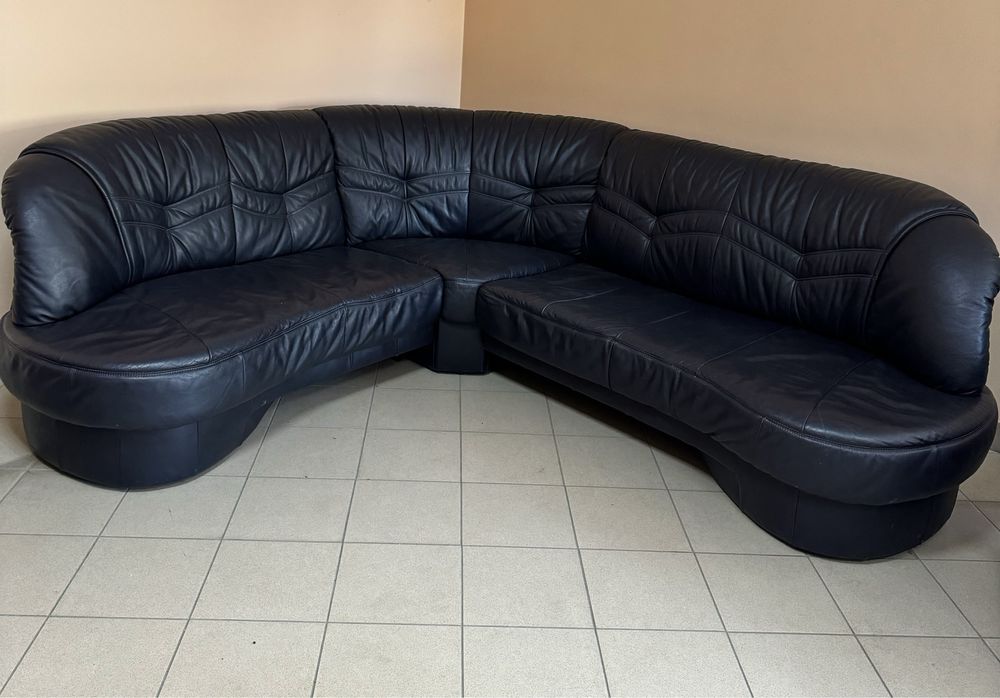 Кутовий диван / диван шкіряний / меблі для вітальні