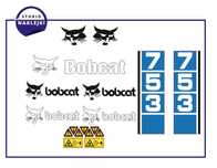 Naklejki Bobcat 753 Miniładowarka ładowarka Zestaw Nalepki