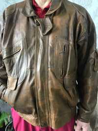 Куртка кожаная мужская размер 52-54