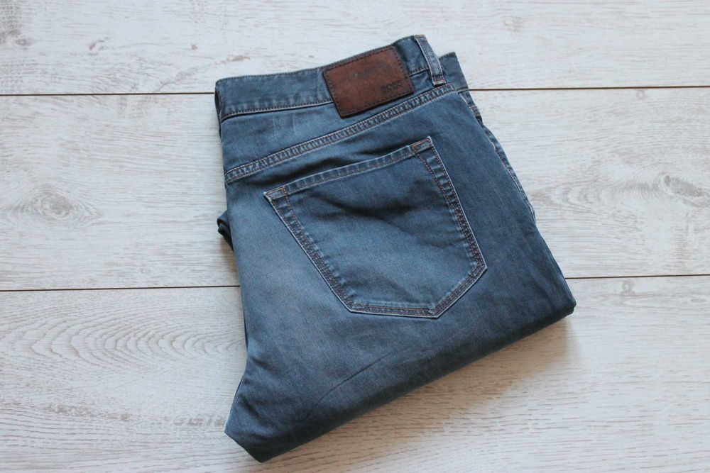 Мужские джинсы Hugo Boss Оригинал темно-синие Л-ХЛ W36-W38 и L32