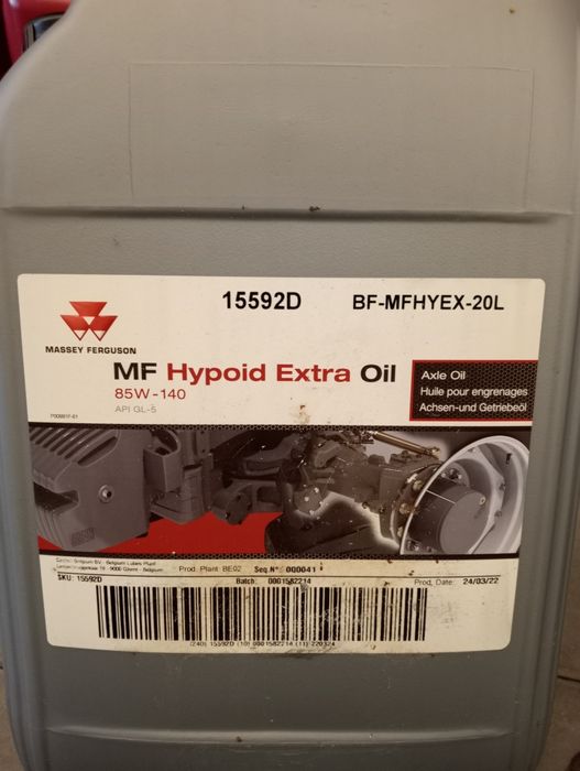 Olej MF Hypoid Extra 85W-140 Oryginał Massey Ferguson