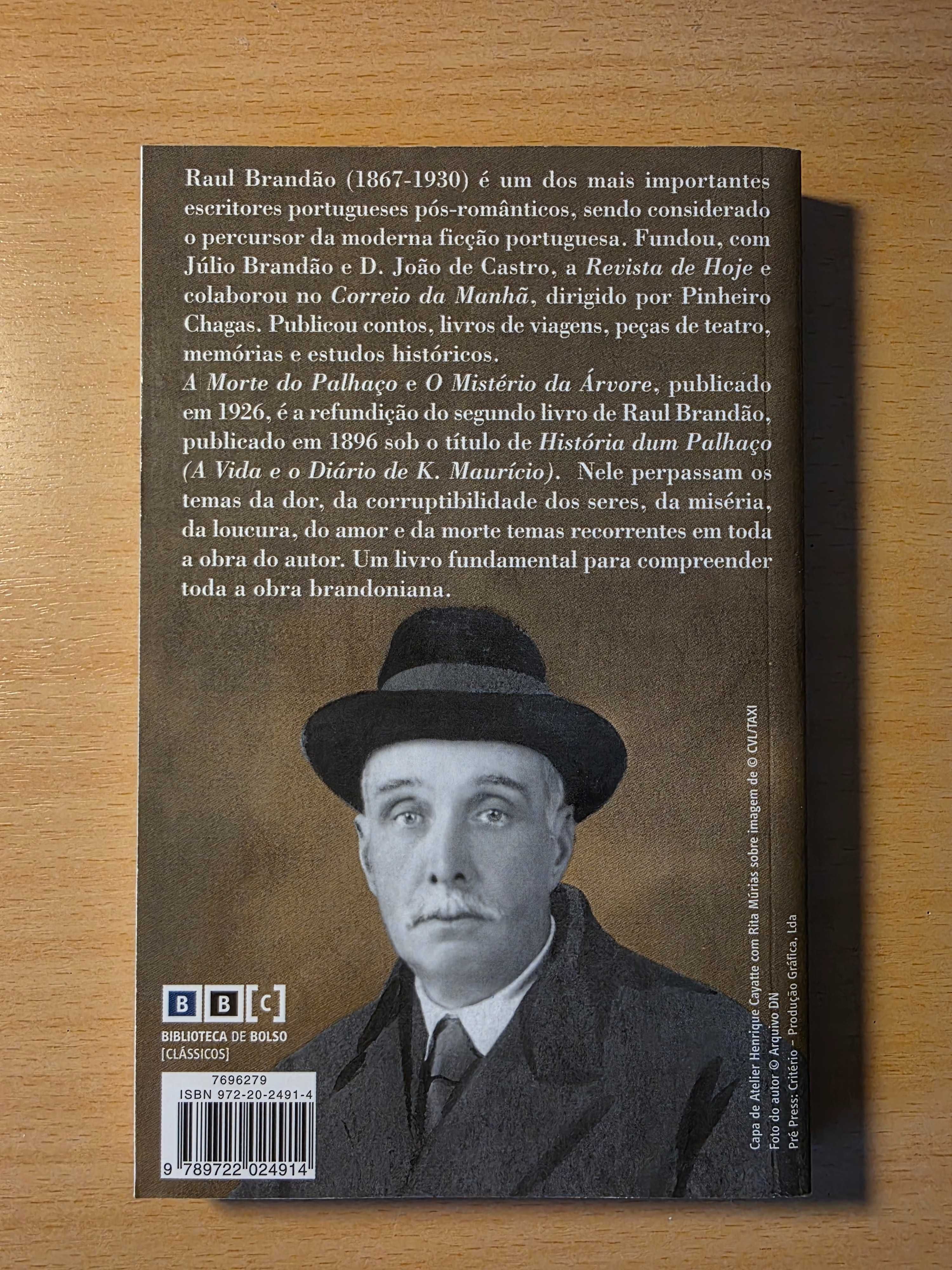Livro "A Morte do Palhaço e o Mistério da Árvore" de Raul Brandão