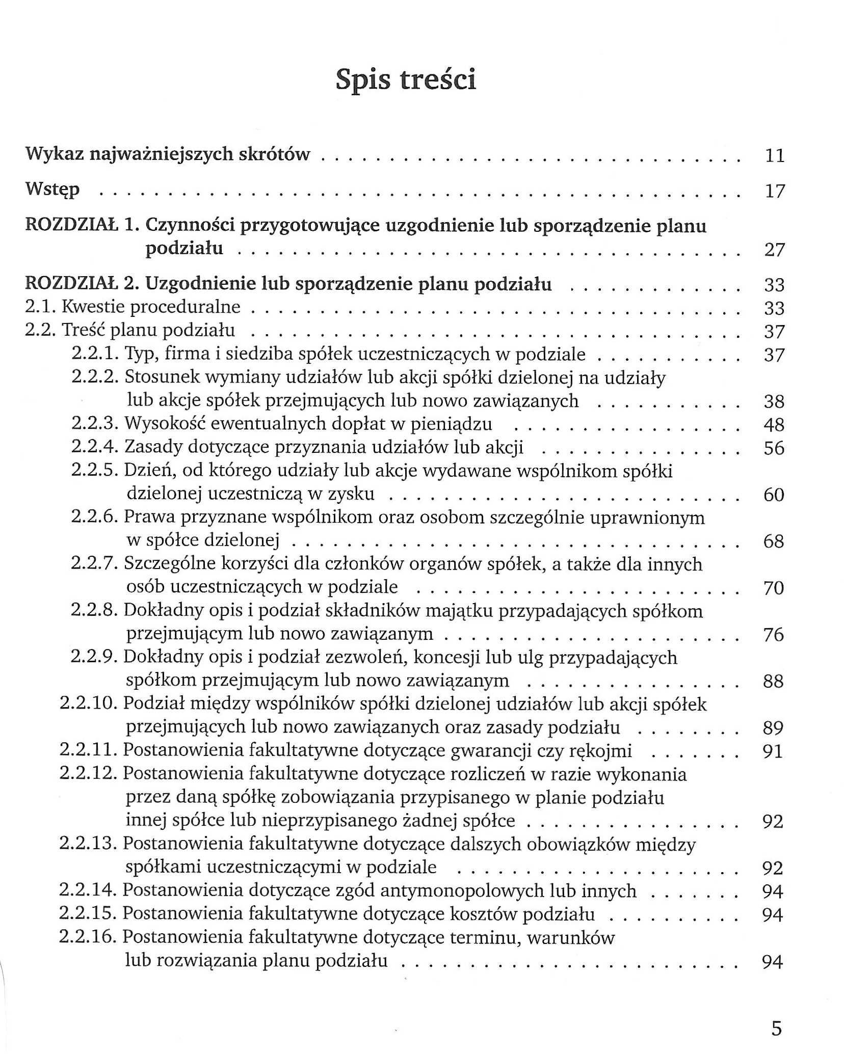 Nowacki PROCEDURA PODZIAŁU SPÓŁKI kapitałowej prawo gospodarcze akcje