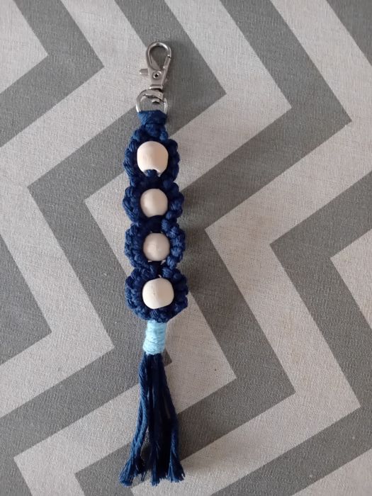 Porta chaves macramé