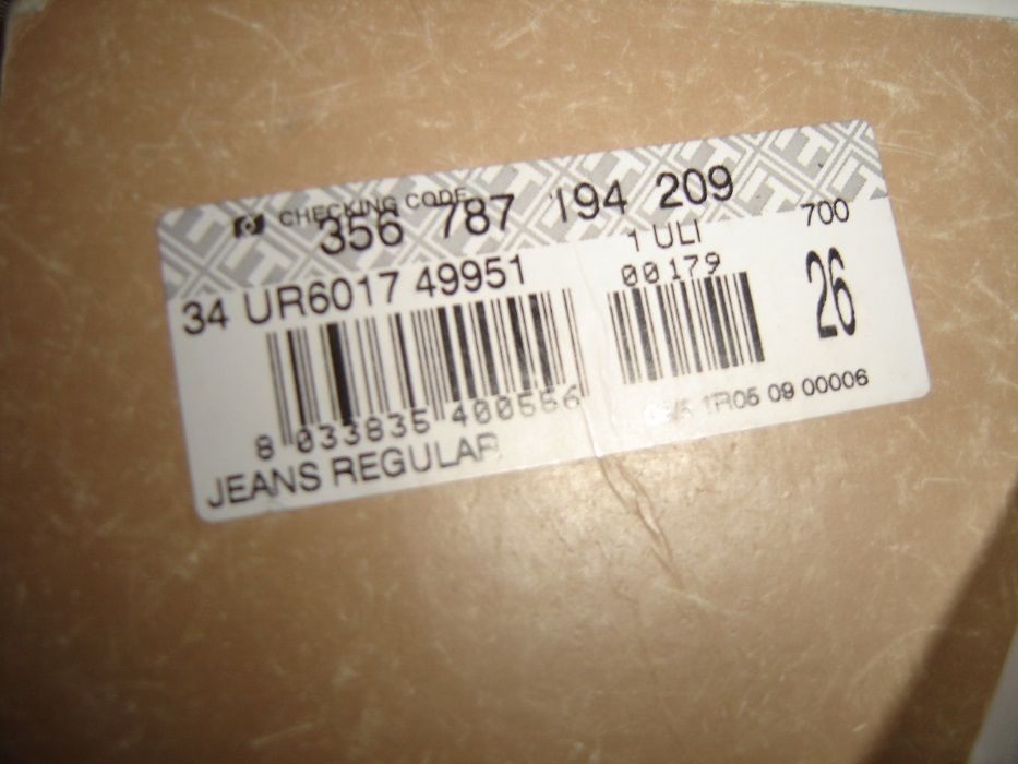 John Galliano jeansy od projektanta logo hologram nowe 26 XS 34