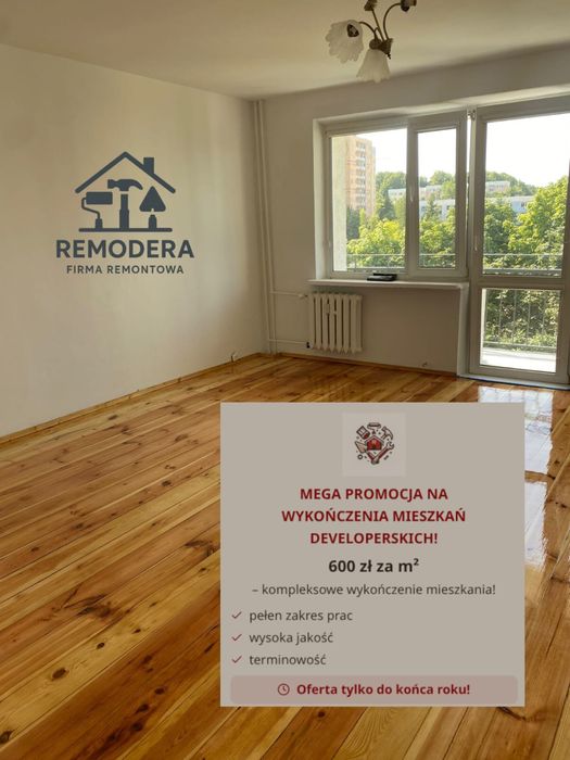 Kompleksowe wykonczenia/remonty od 600zl za metr 2