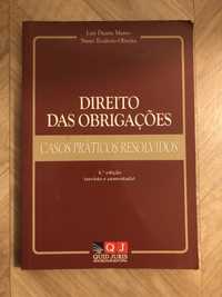 Livro Direito das Obrigações - Casos Práticos Resolvidos Nuno Teodósio