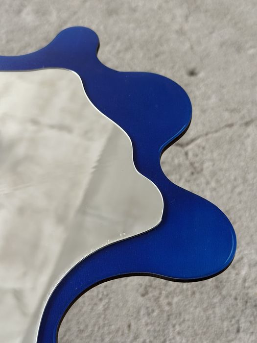 Retro lustro ścienne o nieregularnym ksztalcie Modern Design kolorowe