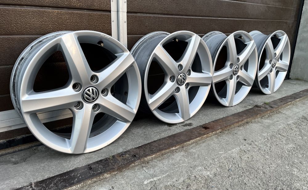 4x felgi aluminiowe Alufelgi 5x112 r16 et48 6J Oryginalne Volkswagen