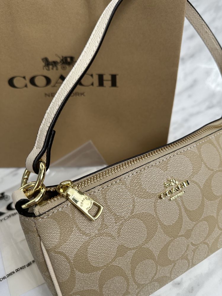 Coach signature сумка багет