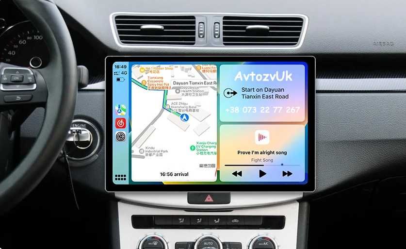 Магнитола PASSAT Volkswagen VW CC B6 B7 2 дин Пасат CarPlay Android 14