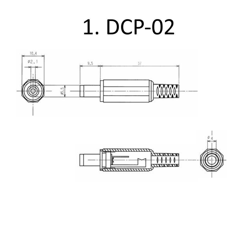 Роз'єми і гнізда 2,1х5,5