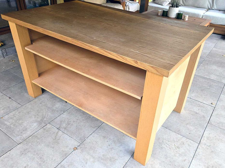 Wyspa kuchenna jesionowa 150x90cm (85cm wys)