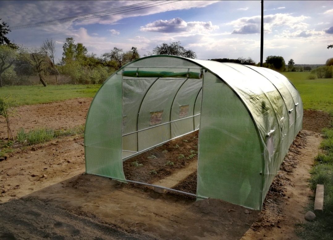 Tunel foliowy ogrodowy mini szklarnia 6m2 (3x2x2m) foliak UV szklarnia