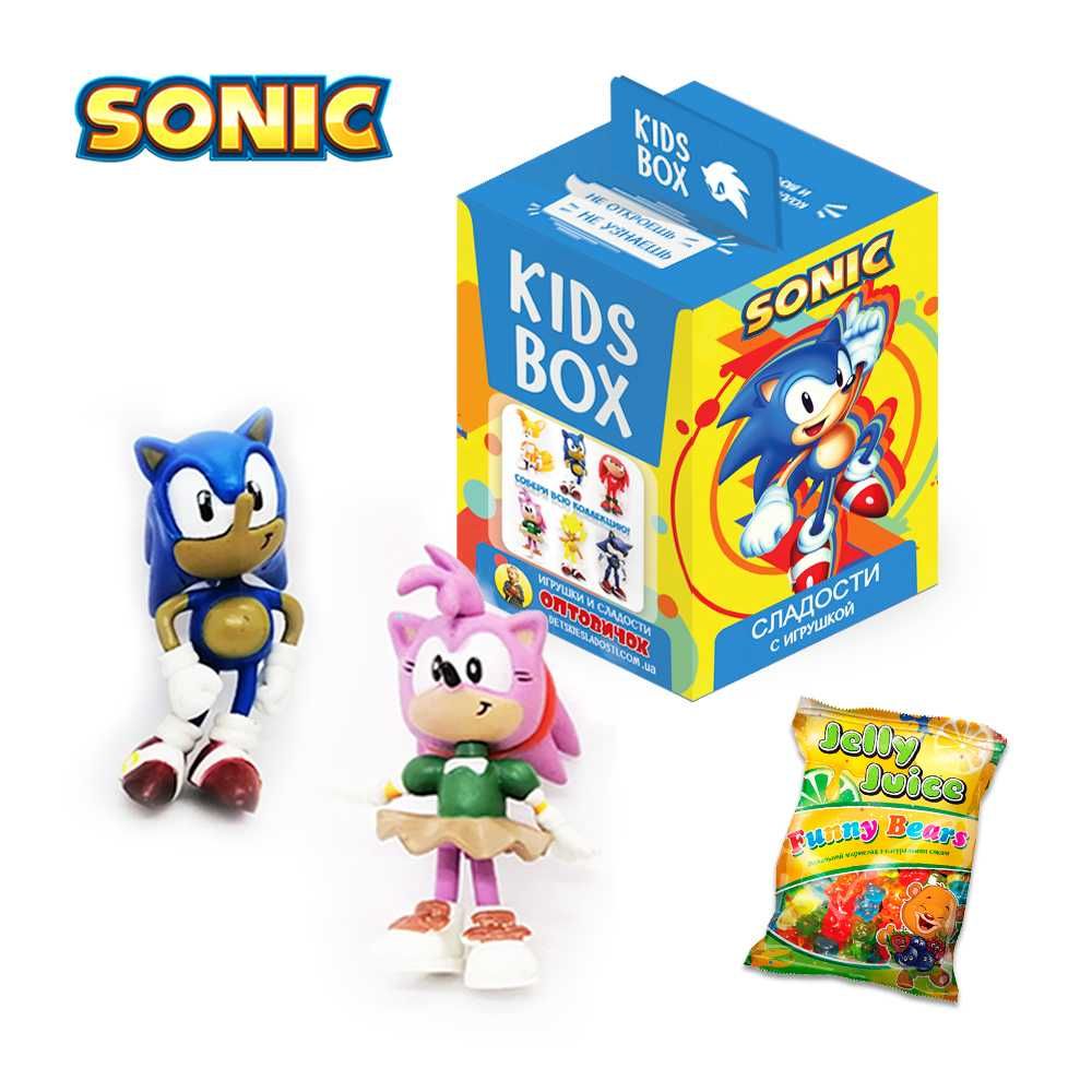 Світбокс Сонік фігурка у коробочці з мармеладом Sonic KIDSBOX