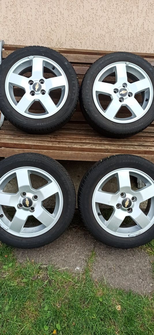 Диски 4 100 R15 GM Chevrolet Aveo Daewoo Lanos Opel Corsa +шини 185/55