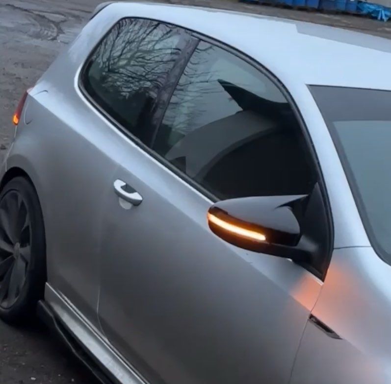 Capas espelhos VW Golf mk6 preto brilhante - novas
