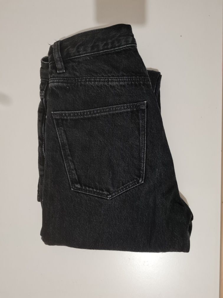 Spodnie Czarne denim jeansowe retro must have denim