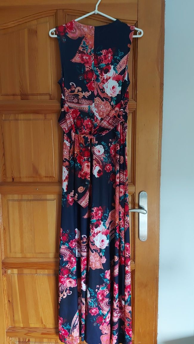 Suknia maxi w kwiatowy wzór, 36/38