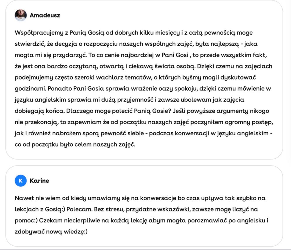 Angielski z Nauczycielką Poliglotką lekcje korepetycje zajęcia online