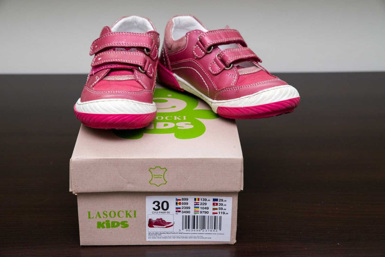 Dziecięce buty półbuty LASOCKI KIDS rozmiar 30 różowe