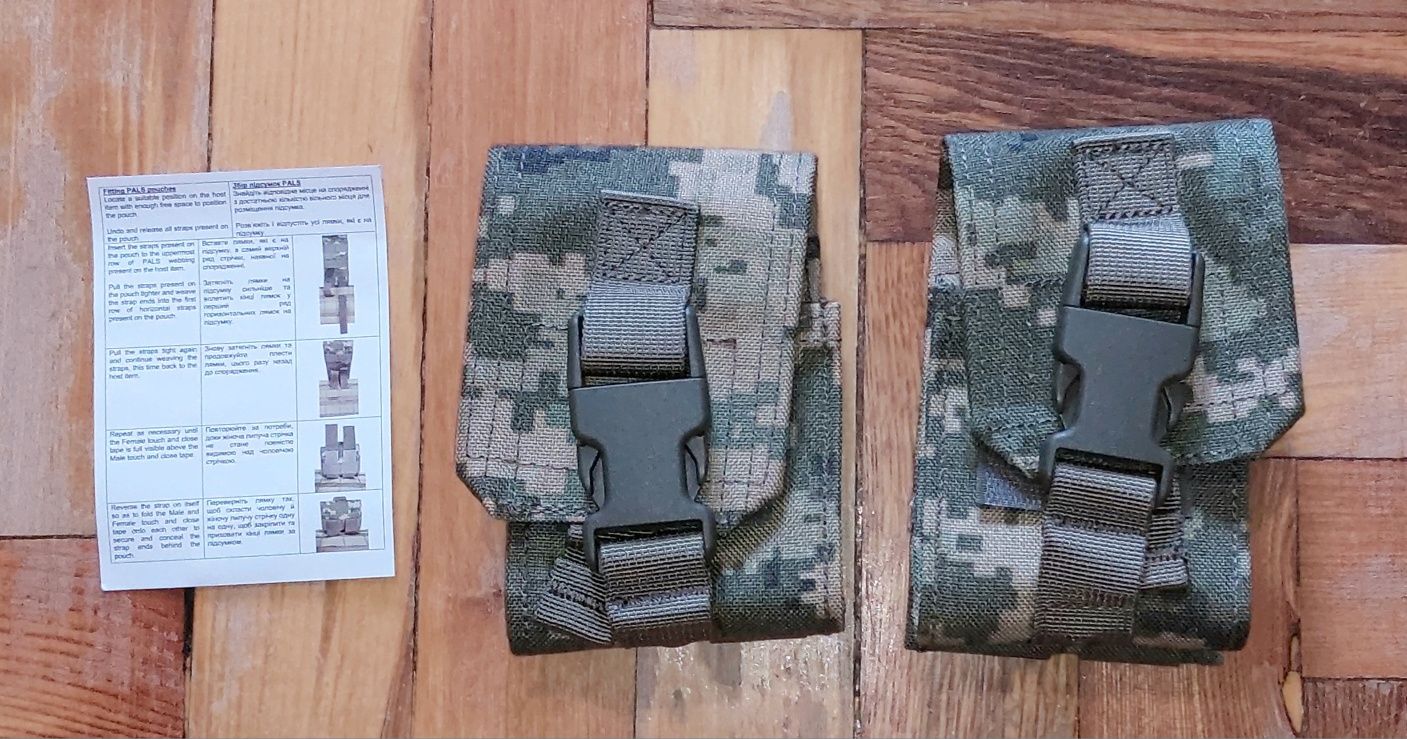 Комплект підсумків піксель, Британський пошив