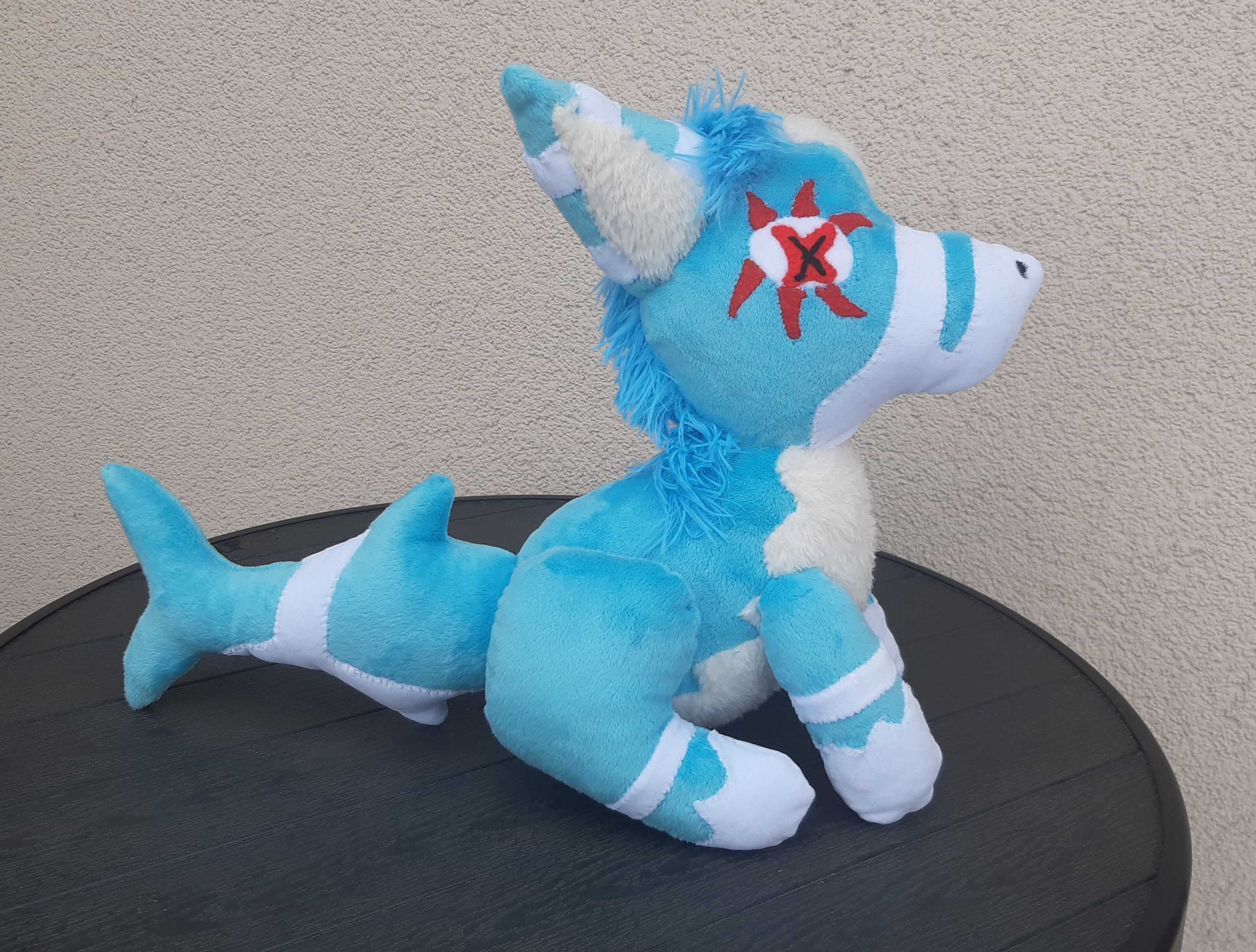 Pluszowy furas furry fursona, maskotka na podstawie refki