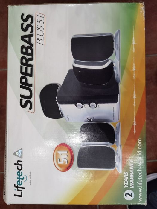 EXCELENTE ESTADO - Sistema de som Lifetech SUPERBASS 5.1