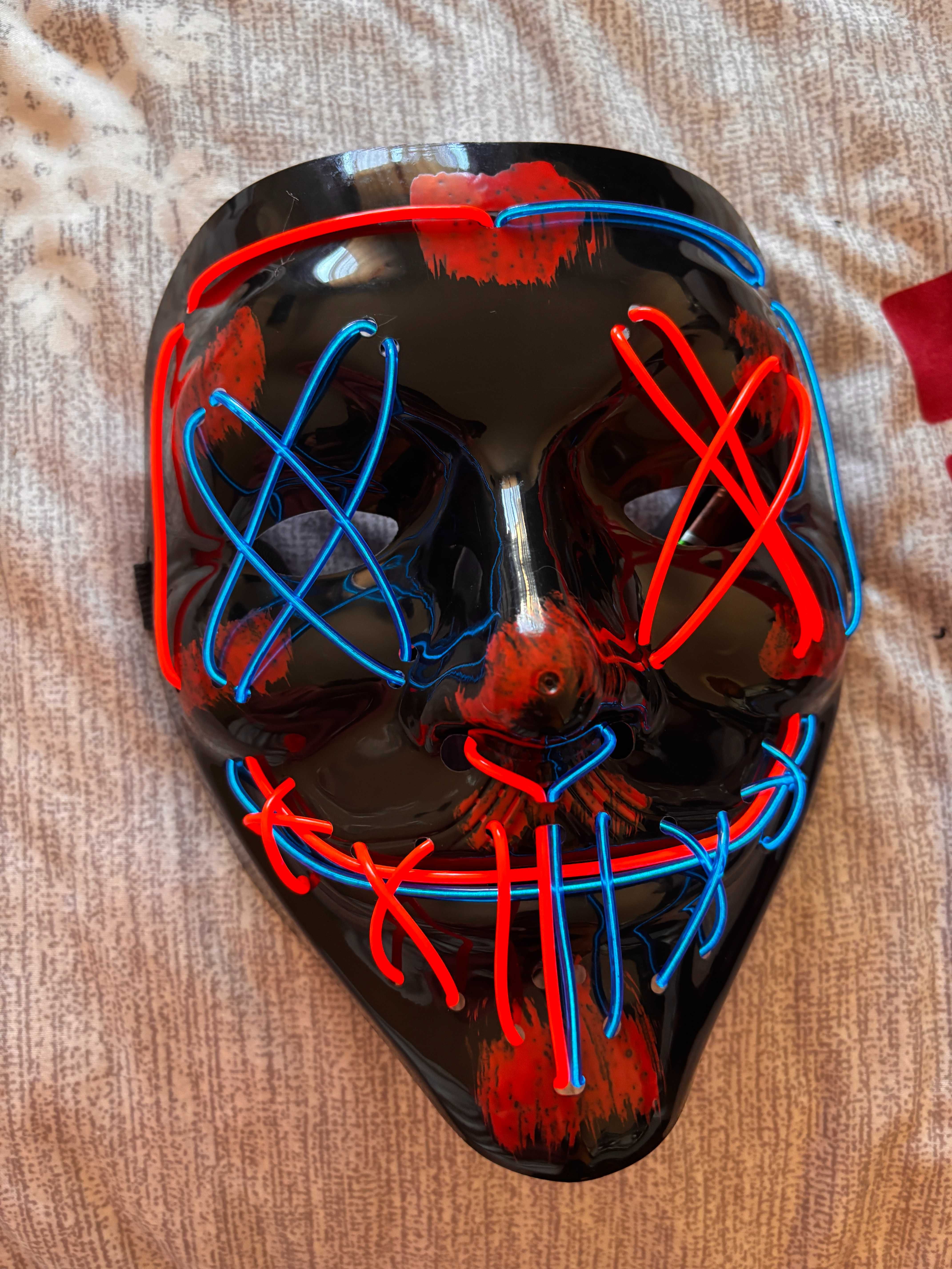 Máscara nova Halloween/Carnaval LED