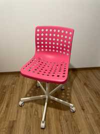 Krzesło Skalberg Ikea obrotowe Różowe