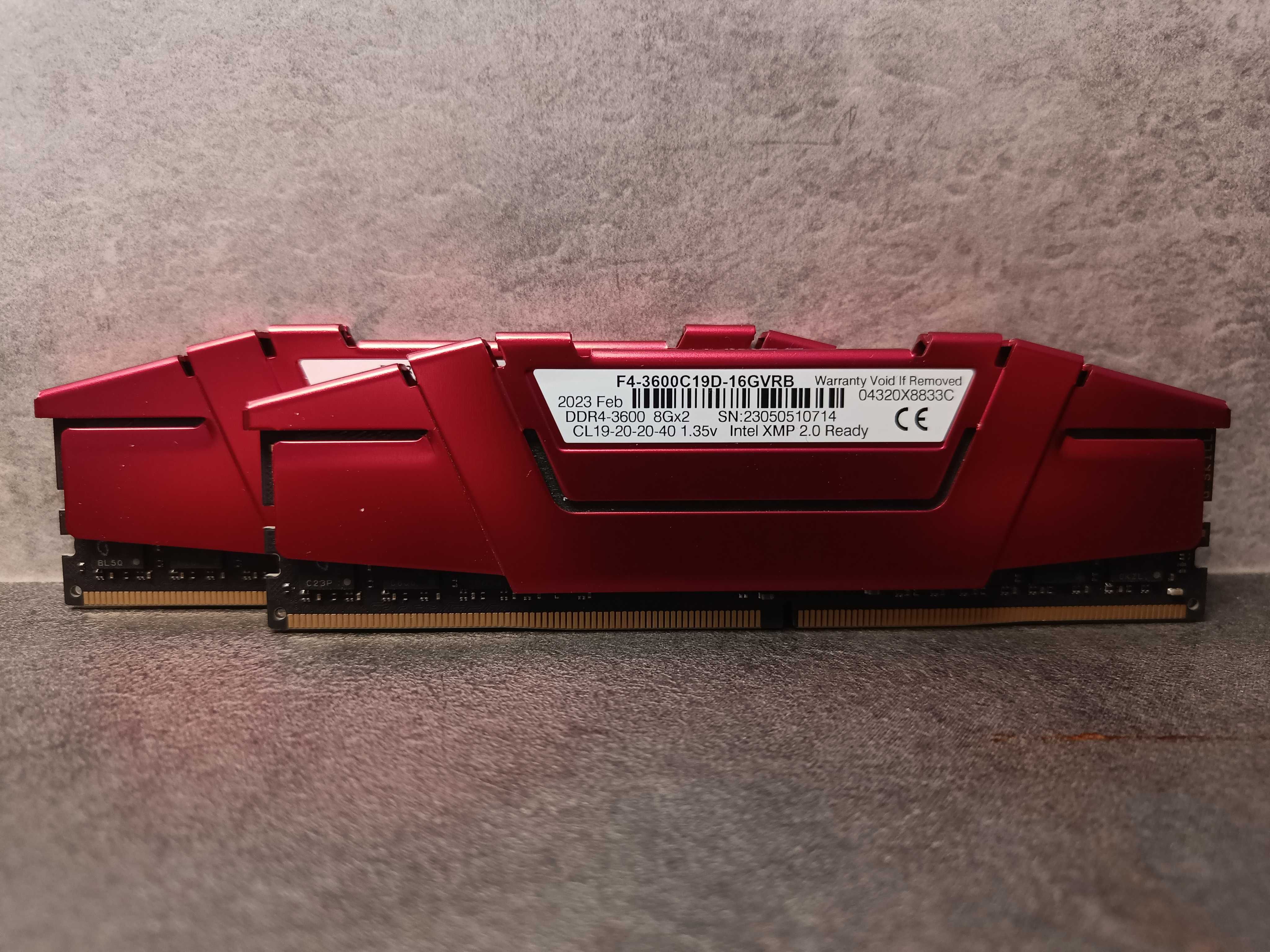 Pamięć RAM Ripjaws DDR4 16 GB (2x8 GB) 3600MHz CL19 F4-3600C19D-16GVRB
