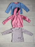 Bluza z kapturem bluzka z długim rękawem zestaw rozm 86 / 92
