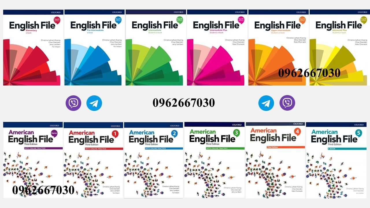 English file 3rd, 4th, American English file 2nd,  3rd