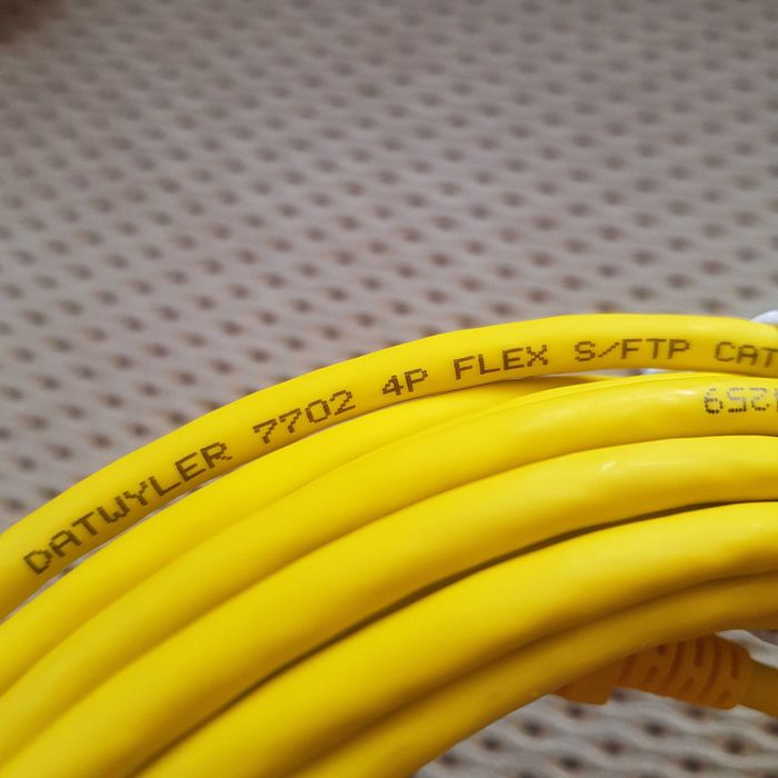 Kabel Krosowy LAN DATWYLER kat.6a flex 4P Zolty 2x po 10M i 2x Po 1,5M