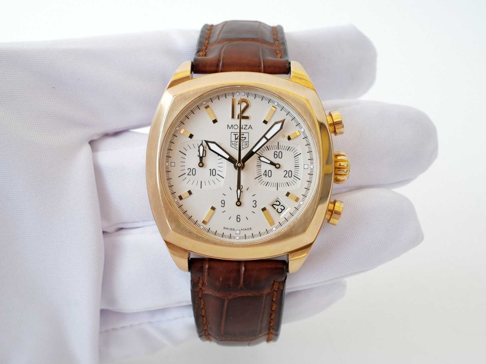TAG Heuer Monza Chronograph 18K Yellow Gold