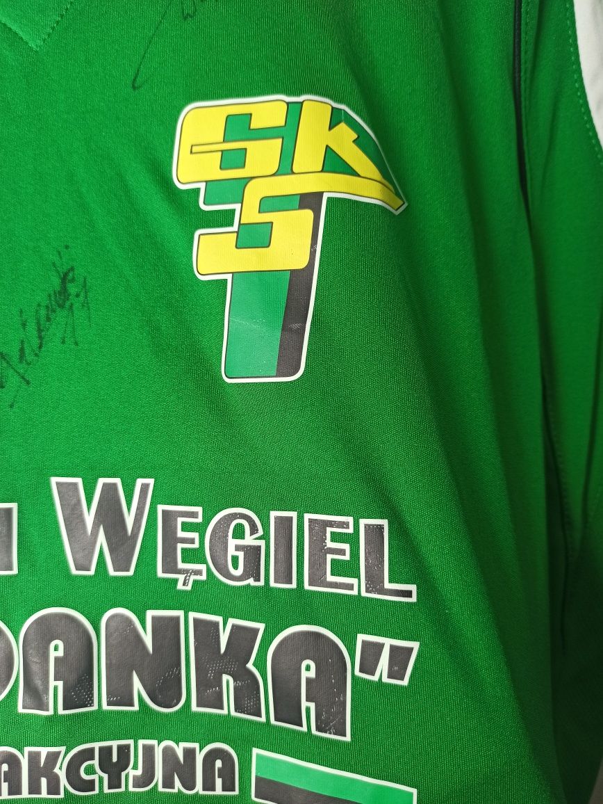 Górnik Łęczna koszulka piłkarska z autografami