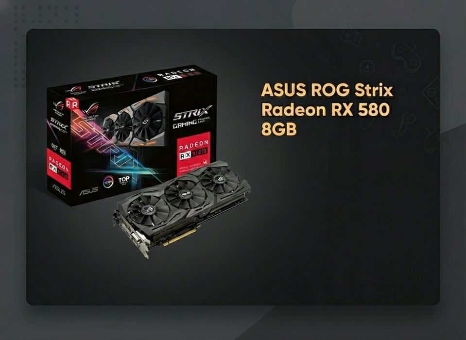 Asus Rog Strix RX580 8gb Відмінний стан!