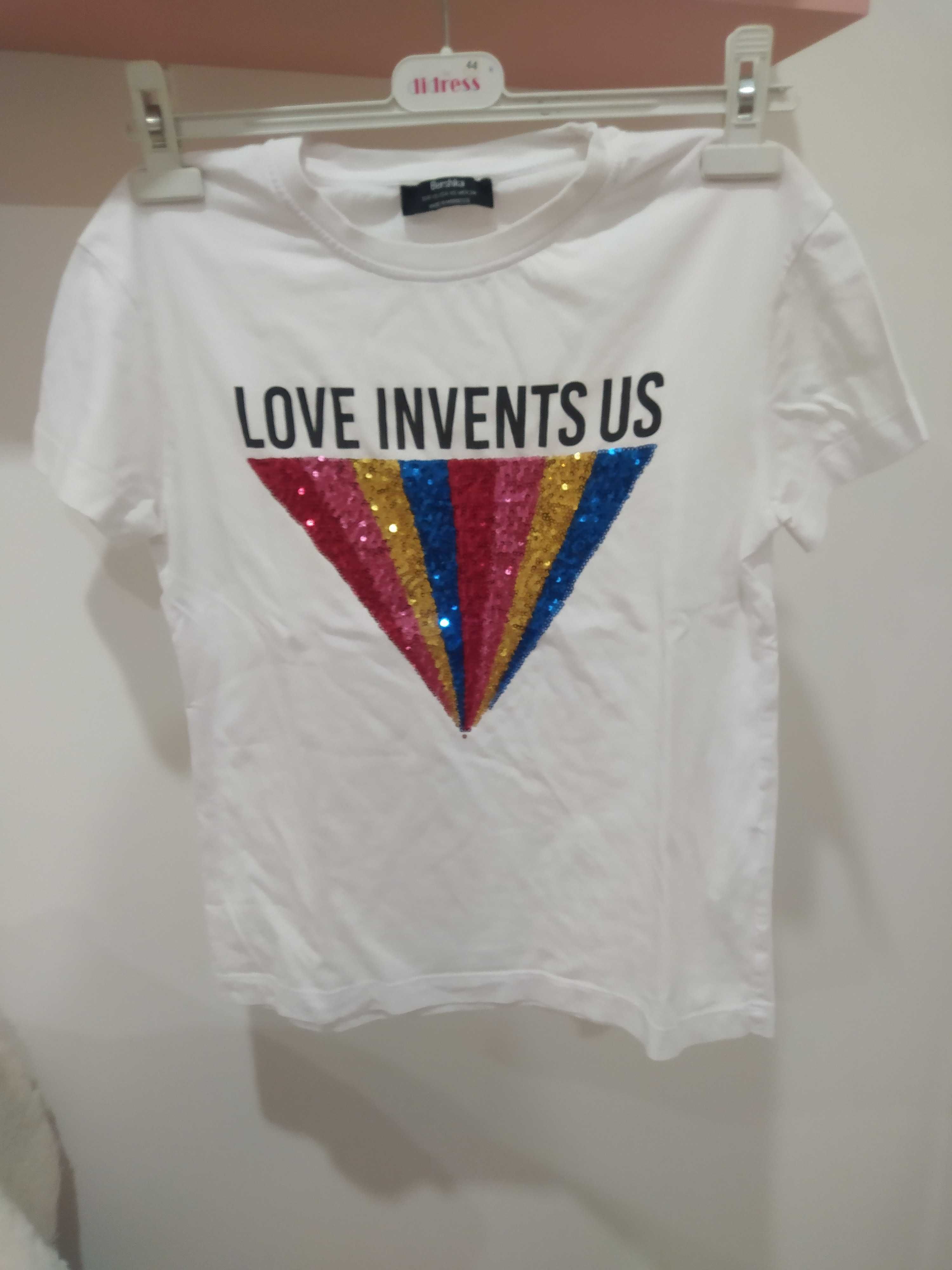 T-Shirt Bershka XS Com Etiqueta