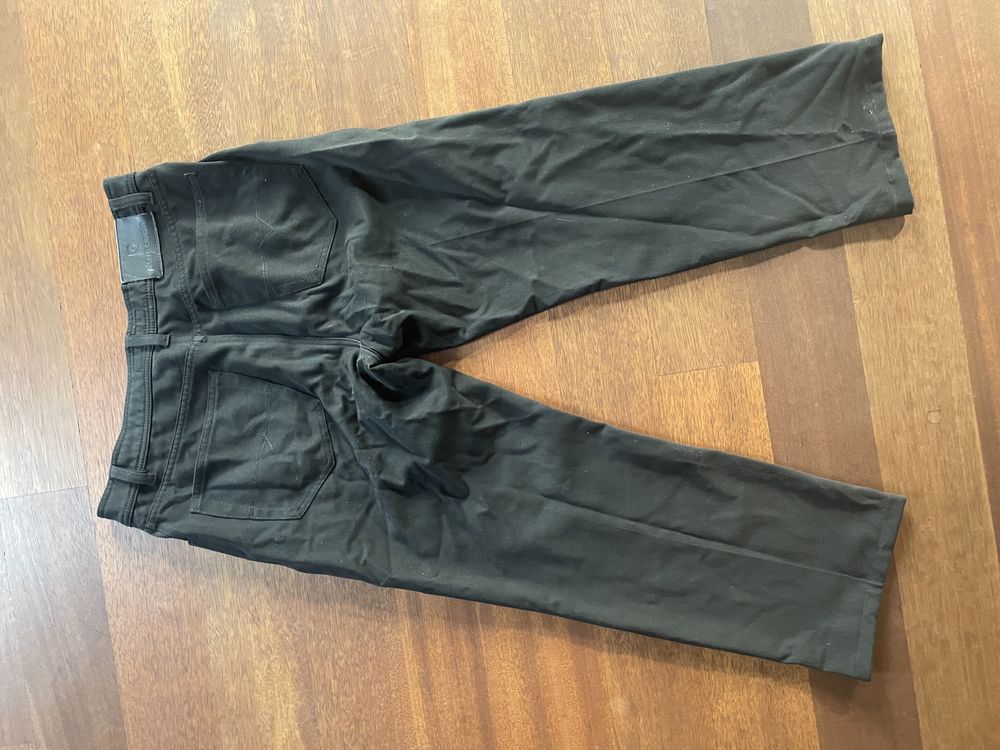 Czarne męskie jeansy w kant pierre cardin W34