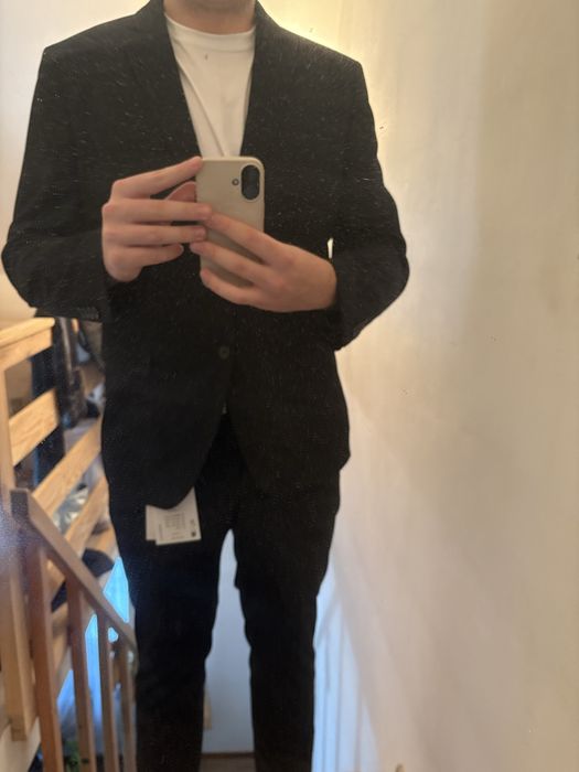 Garnitur czarny męski