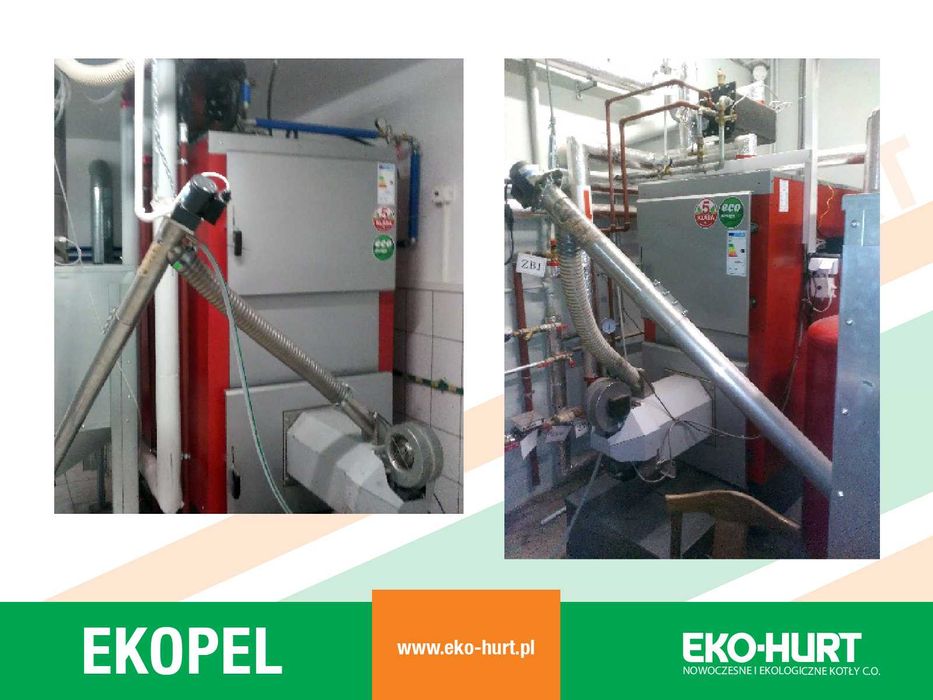Kocioł pelletowy 50 kW EKOPEL piec na pellet 5 klasa ECODESIGN ZUM